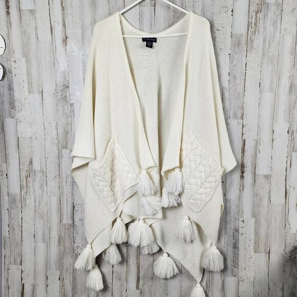 Cynthia Rowley Crochet Cardigan Sweater Ivory Size One Size - Picture 1 of 11